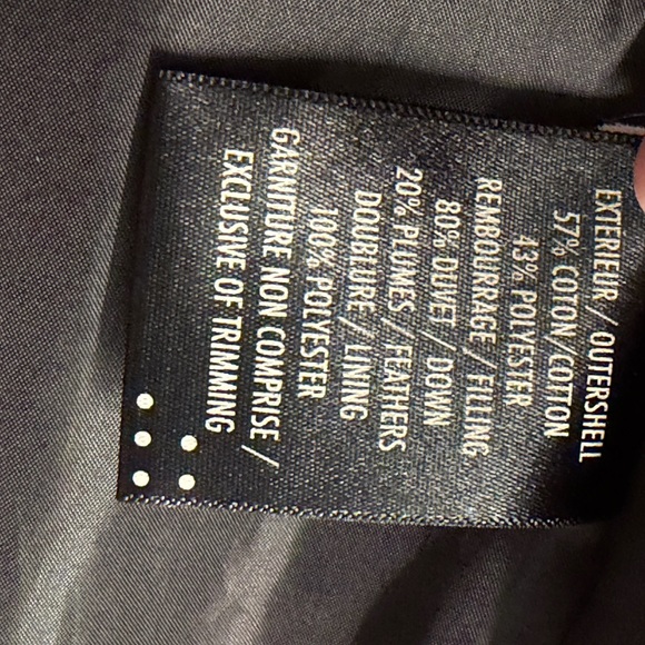 EUC Soia & Kyo Dark Blue Hooded Puffer Coat - Picture 6 of 8